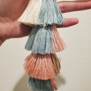 Multi-color Tassel Ketchain Bag Charm
